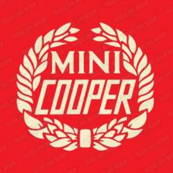 LOGO ADHESIVO COOPER (BLANCO) (PAR) - LAURELES. SKU MSA1127MP
