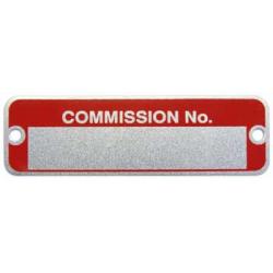 PLACA NUMERO DE COMISSION. SKU CP301