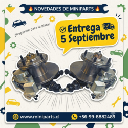*ENTREGA 5 SEPTIEMBRE** ** KIT DE FRENOS DISCO COOPER "S" COMPLETO aro 10", 12" y 13" REPLICA. SKU C-AJJ4028MP-SEPTIEMBRE